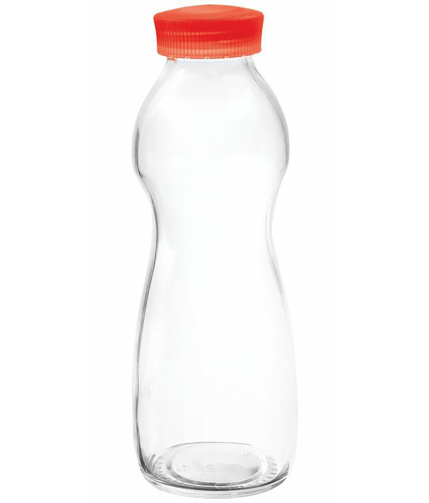     			Treo By Milton Eazy Grip Borosilicate Glass Bottle, 550ml, Orange | Microwave Safe | Leak Proof | BPA Free | Scratche Resistant | Dishwasher Safe | Odour Free