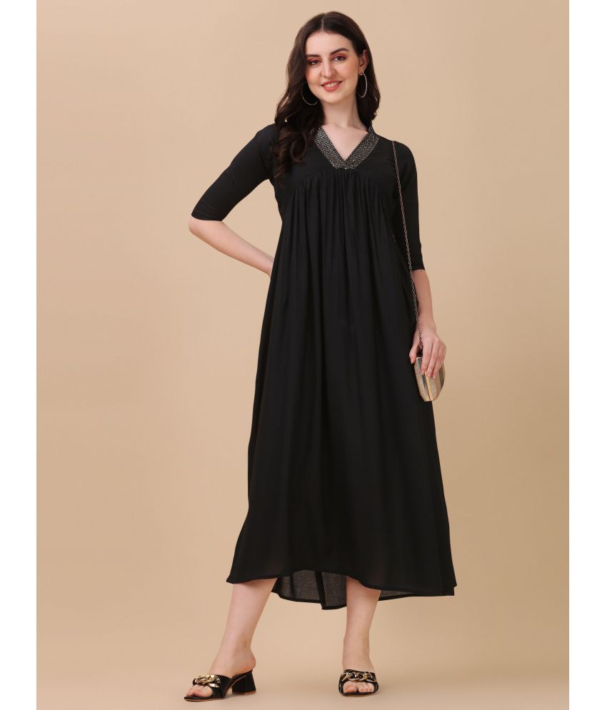     			Sheetal associates - Black Viscose Women's A-line Dress ( Pack of 1 )