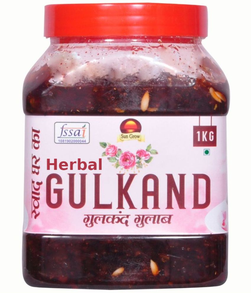     			Sun Grow Home Made Herbal Natural Gulkand| Gives Relief from Acidity, Purifies Blood, Improves Digestion Pickle 1 kg