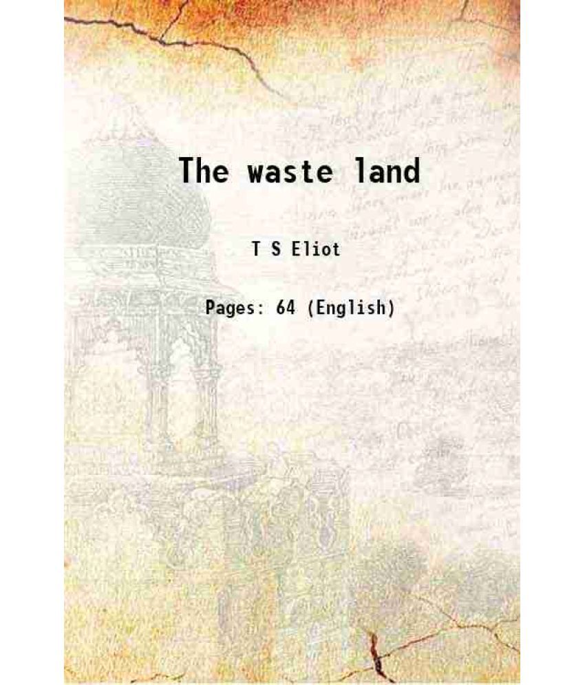     			The waste land 1922 [Hardcover]