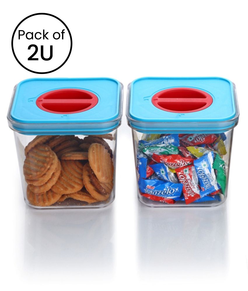     			HOMETALES Multi-Purpose Container 1000ml each,Blue (2U)