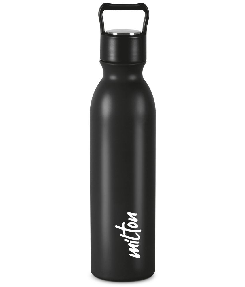     			Milton ALICE 1000 Black Stainless Steel Water Bottle 1000 mL ( Set of 1 )