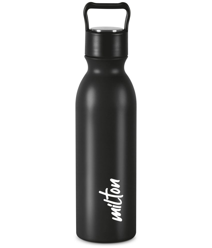     			Milton ALICE 750 Thermosteel Black Stainless Steel Water Bottle 710 mL ( Set of 1 )