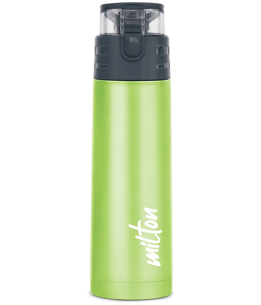     			Milton Atlantis 400 Thermosteel Insulated Water Bottle, 350 ml, Green | Hot and Cold | Leak Proof | Office Bottle | Sports | Home | Kitchen | Hiking | Treking | Travel | Easy To Carry | Rust Proof