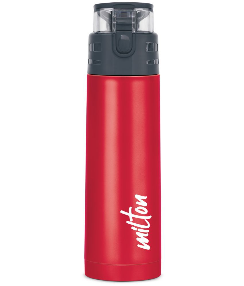     			Milton Atlantis 400 Thermosteel Insulated Water Bottle, 350 ml, Red | Hot and Cold | Leak Proof | Office Bottle | Sports | Home | Kitchen | Hiking | Treking | Travel | Easy To Carry | Rust Proof