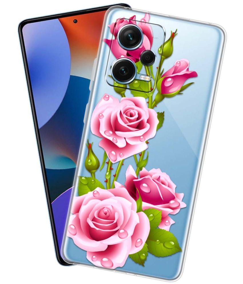     			NBOX - Multicolor Silicon Printed Back Cover Compatible For Redmi Note 12 Pro Plus 5G ( Pack of 1 )