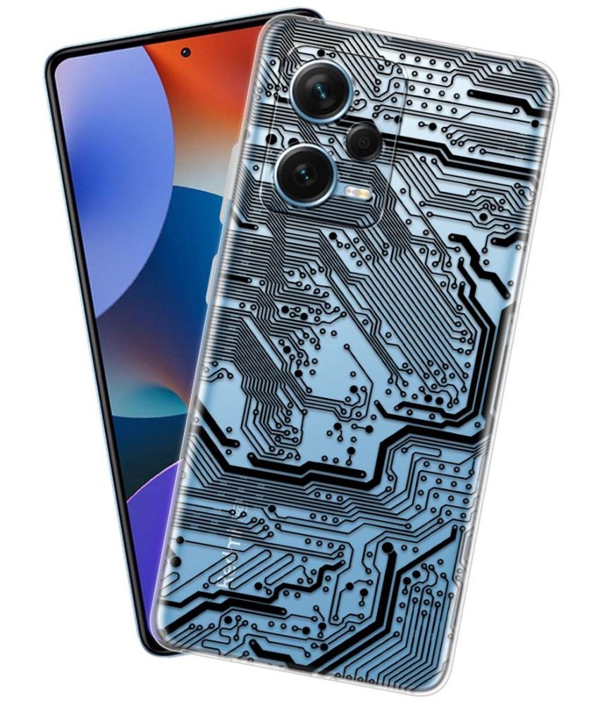     			NBOX - Multicolor Silicon Printed Back Cover Compatible For Redmi Note 12 Pro Plus 5G ( Pack of 1 )