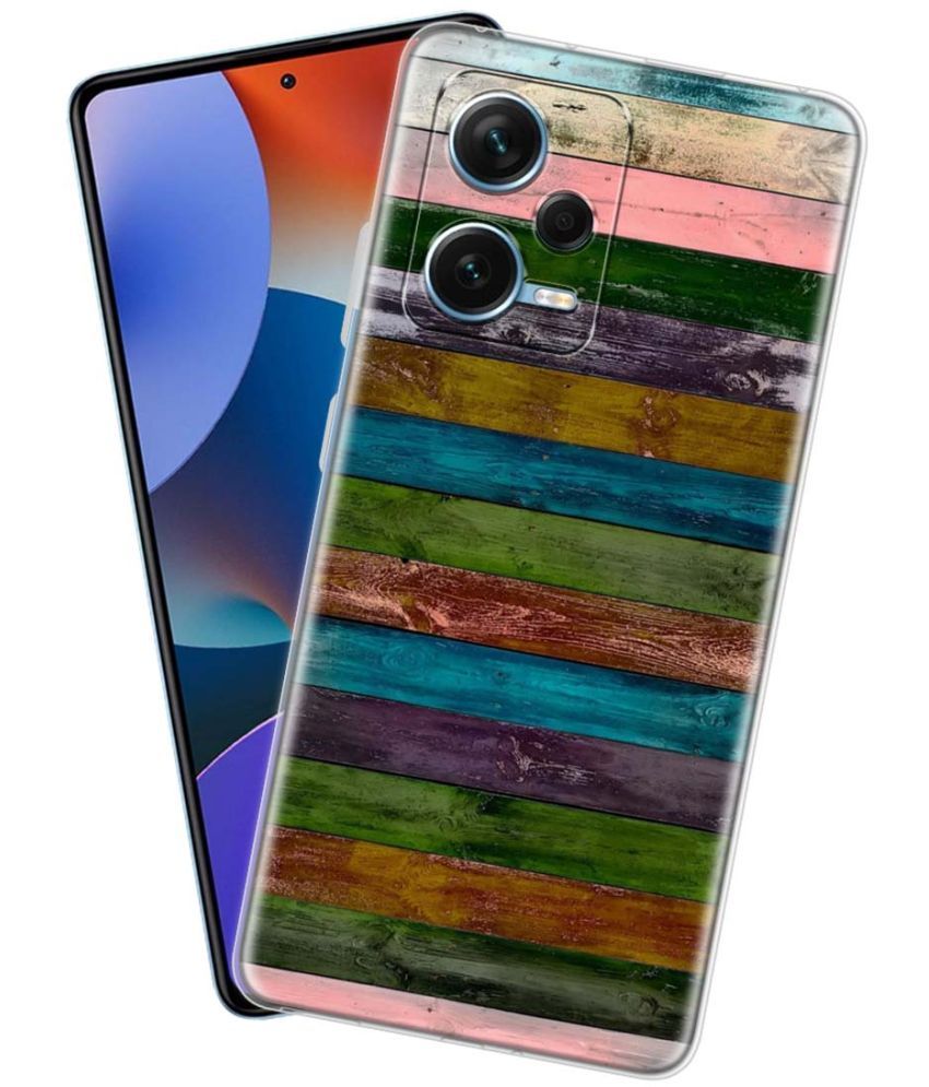     			NBOX - Multicolor Silicon Printed Back Cover Compatible For Redmi Note 12 Pro Plus 5G ( Pack of 1 )