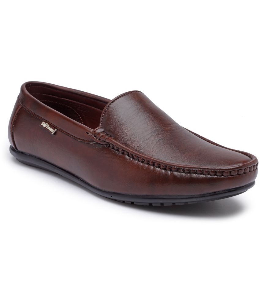     			Action - Brown Men's Slip On Formal Shoes