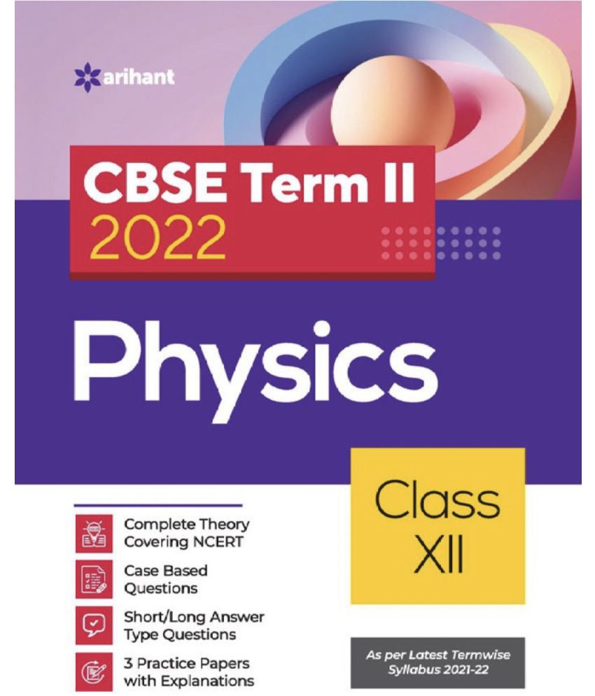     			Arihant CBSE Physics Term 2 Class 12 (Cover Theory and MCQs)