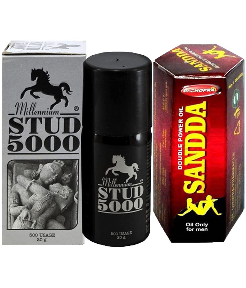     			Combo of Millennium Stud 5000 Timing Spray for Men & Double Power Sanda oil