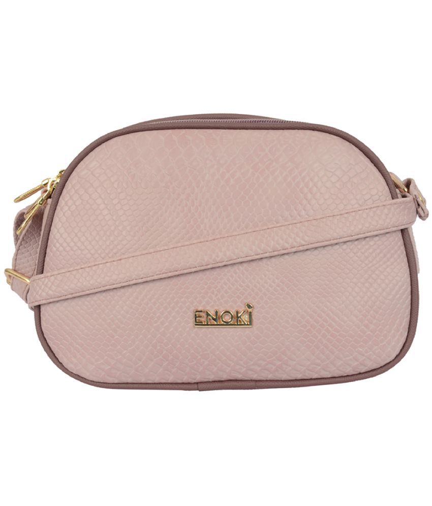     			Enoki - Purple Artificial Leather Shoulder Bag