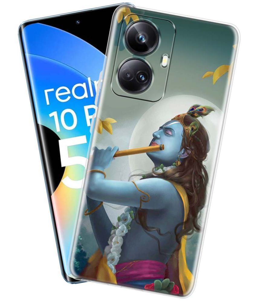     			NBOX - Multicolor Silicon Printed Back Cover Compatible For Realme 10 Pro Plus 5G ( Pack of 1 )