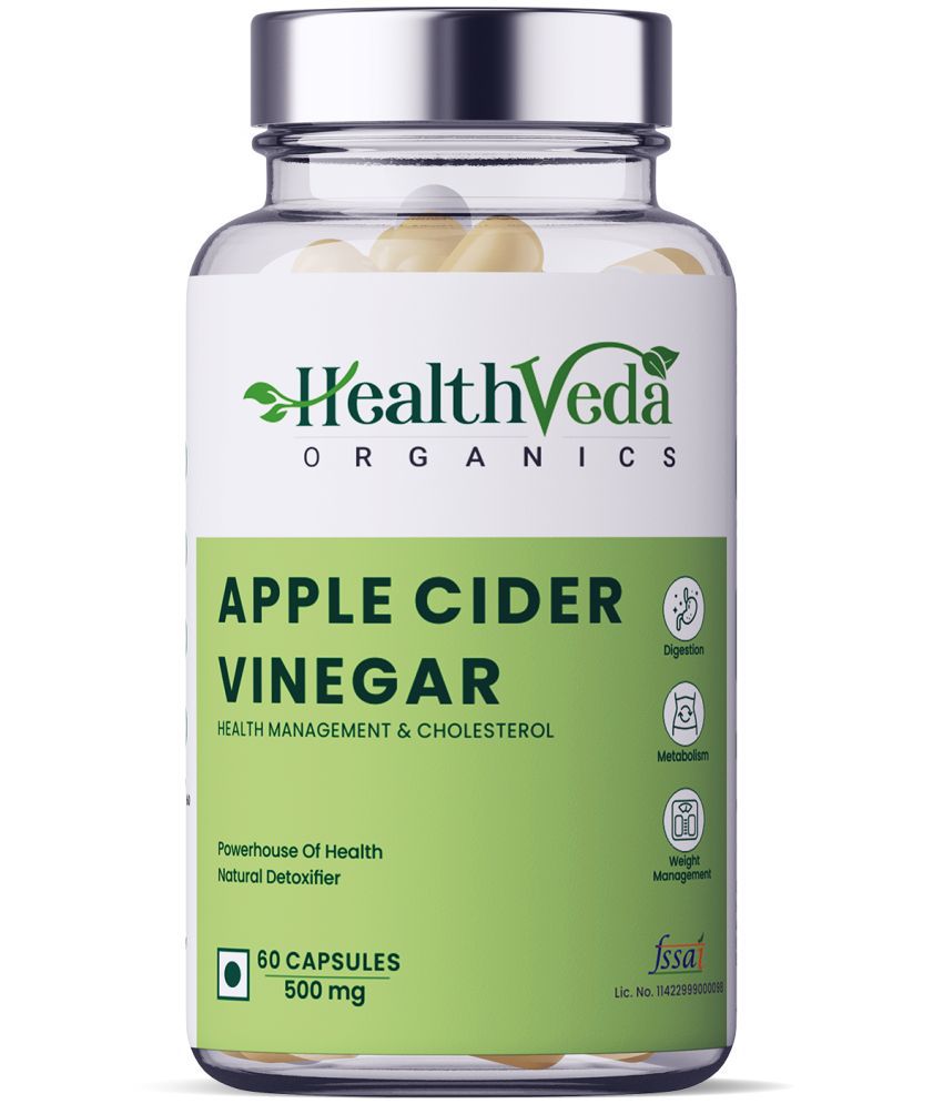     			Health Veda Organics Apple Cider Vinegar for Weight Loss Management | 60 Veg Capsules