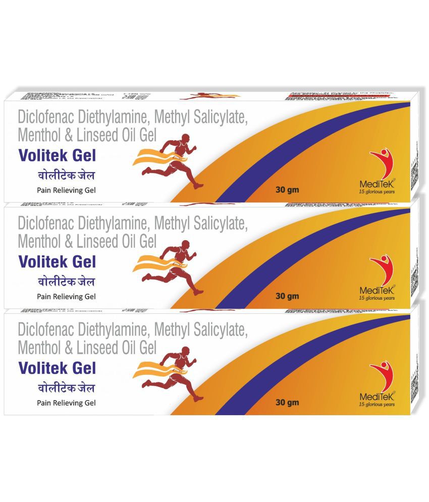    			MEDITEK Volitek Gel 30Gms Each Pain Relief Gel ( Pack of 3 )