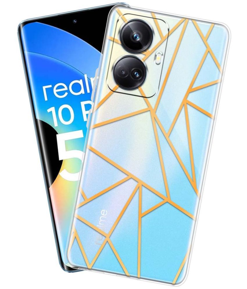     			NBOX - Multicolor Silicon Printed Back Cover Compatible For Realme 10 Pro Plus 5G ( Pack of 1 )