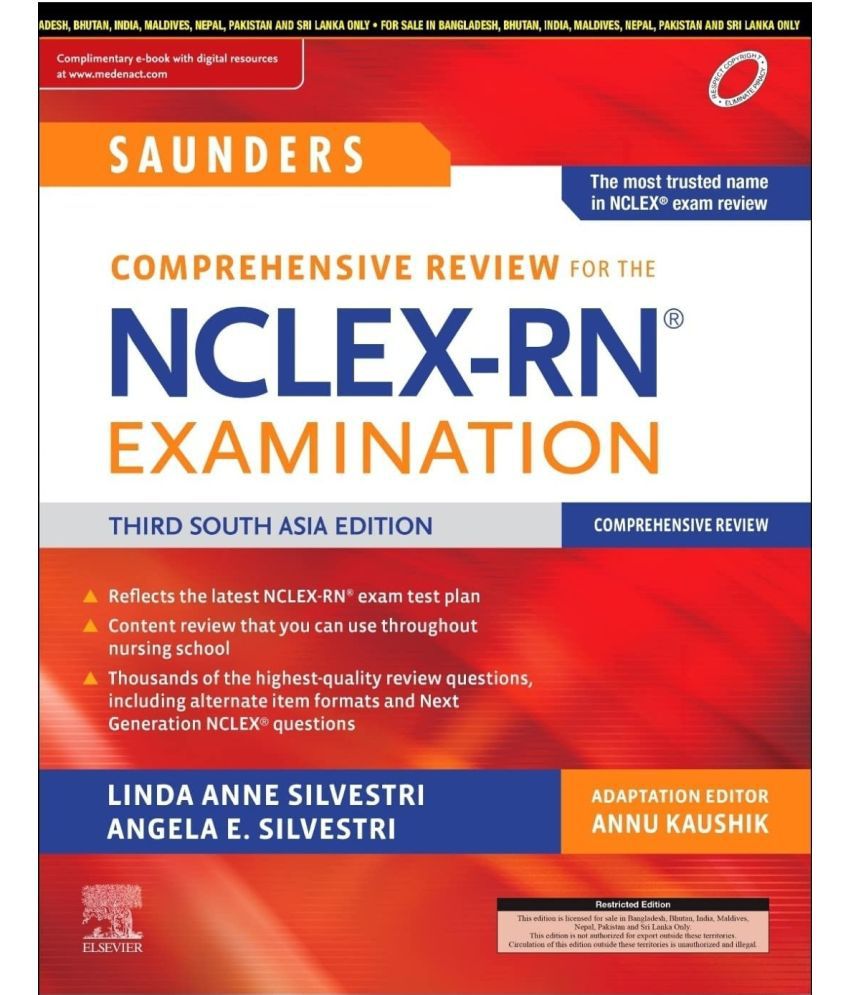     			Saunders Comprehensive Review for the NCLEX-RN Examination, Third South Asia Edition by Linda Anne Silvestri