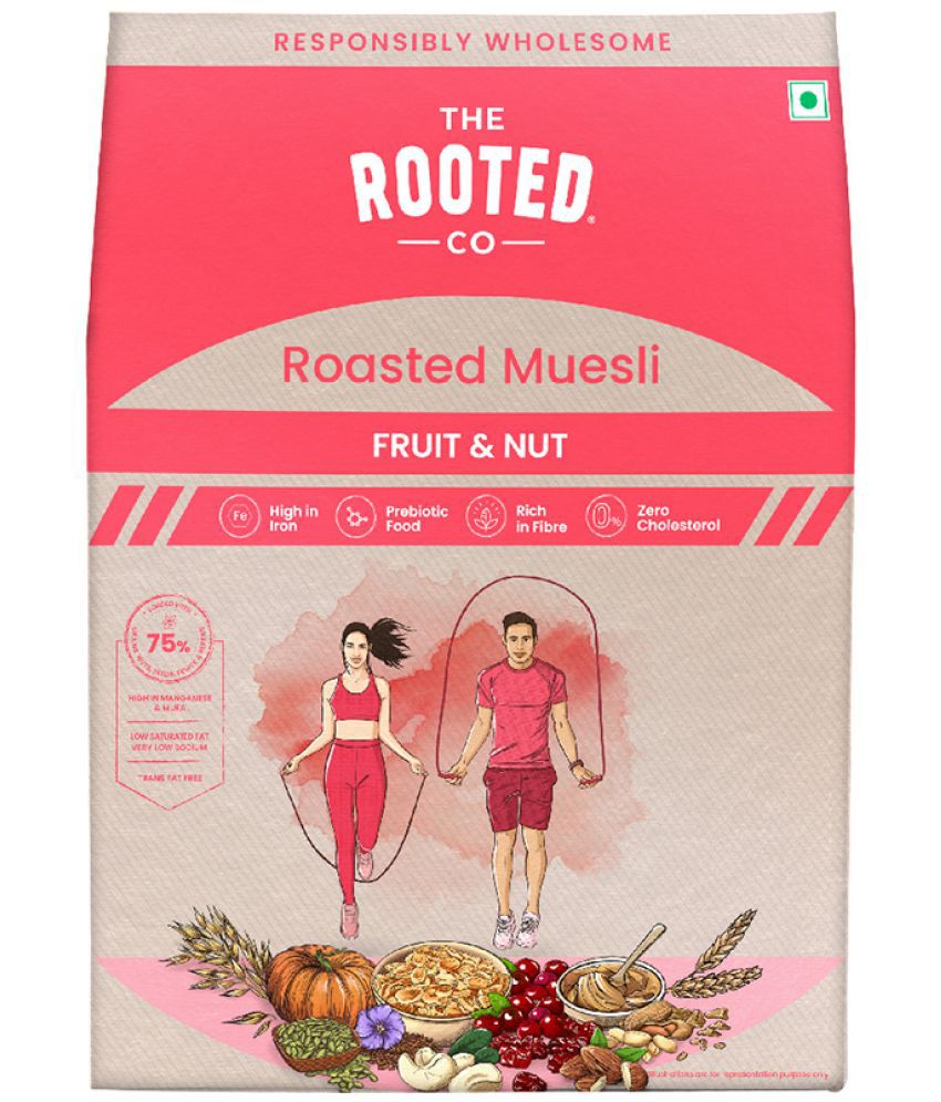     			The Rooted Co Fruit & Nut Roasted Muesli 400 gm