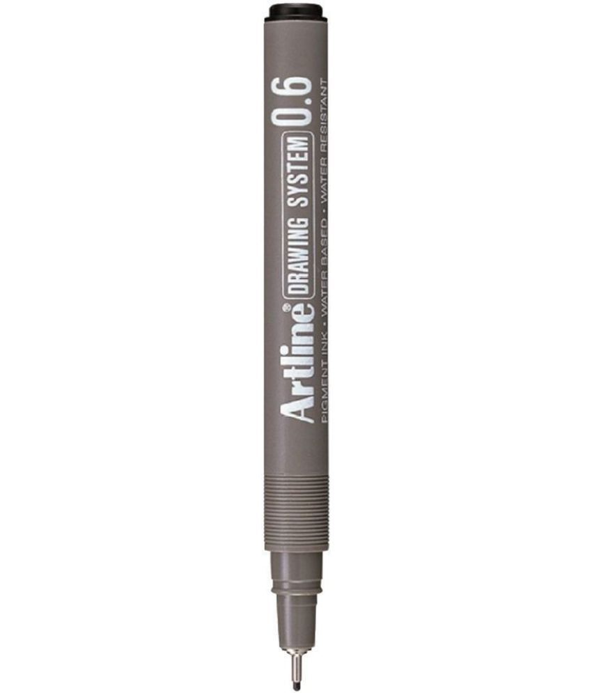     			Artline Drawing System Fineliner Pen 0.6Mm Pack Of 4 (Black) Fineliner Pen (Pack Of 4, Black)