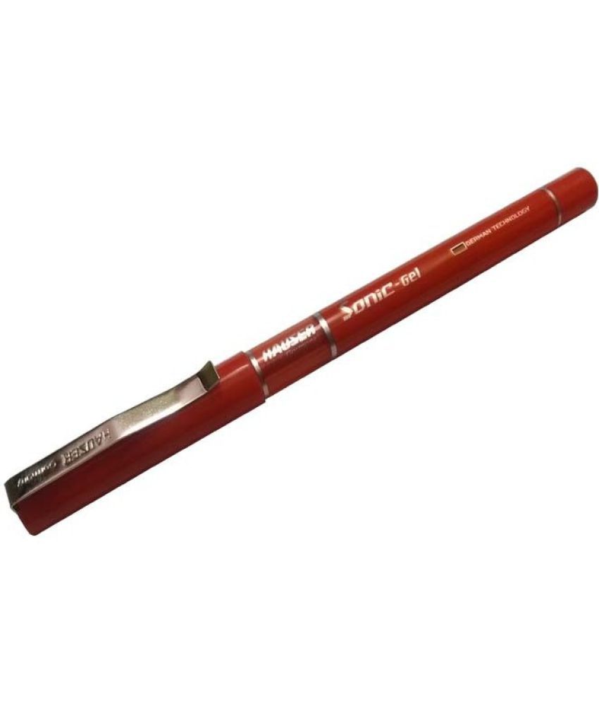    			Hauser Sonic Gel Gel Pen (Pack Of 40, Red)