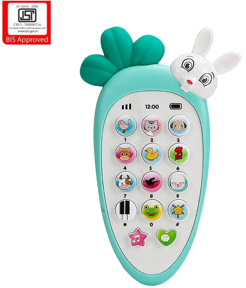 Kids My First Touch Screen Mobile with Light and Sound Effect, A Neck Holder with Random Character Smartphone Toy  (Multicolor)