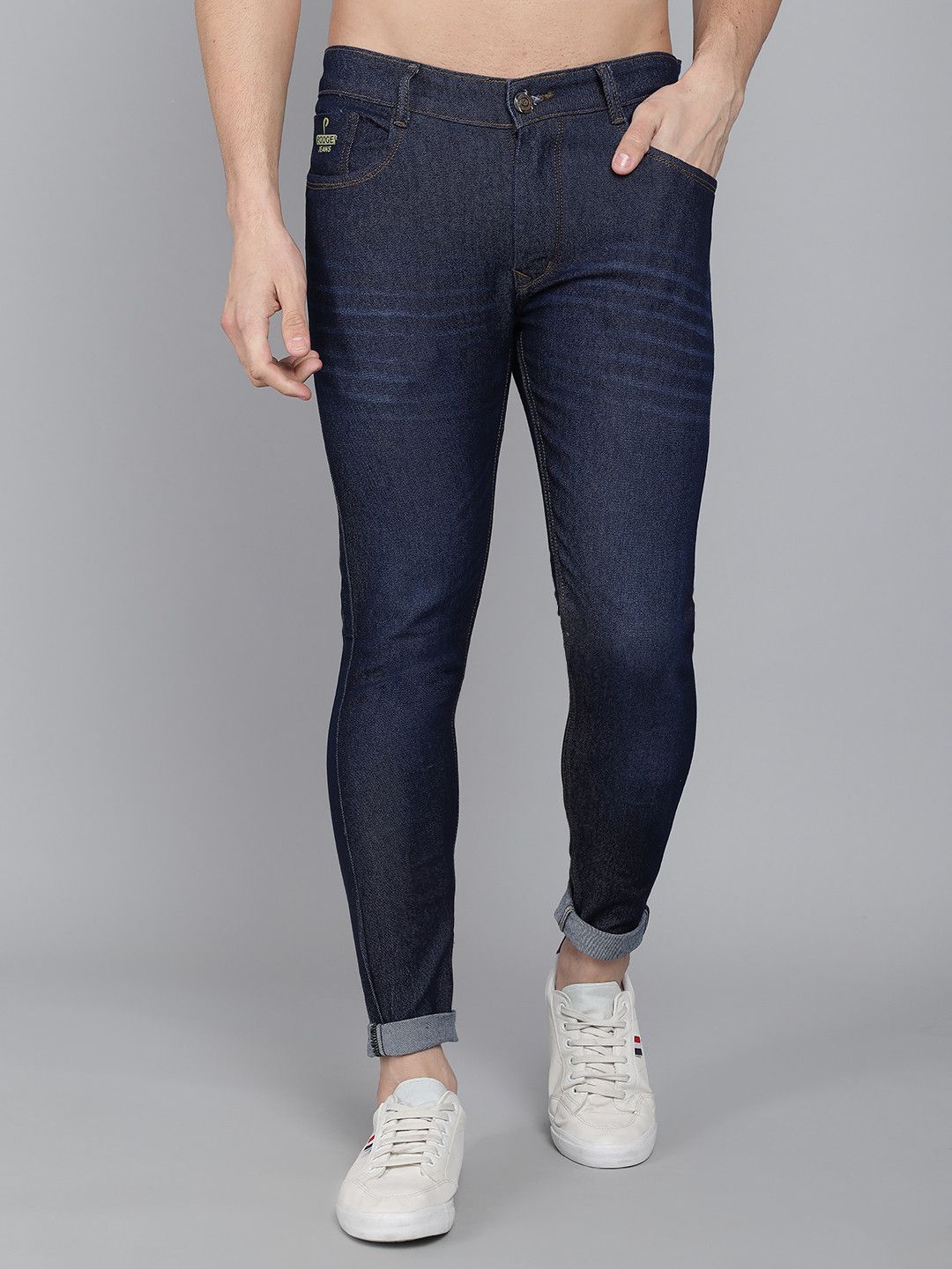     			PODGE - Blue Denim Slim Fit Men's Jeans ( Pack of 1 )