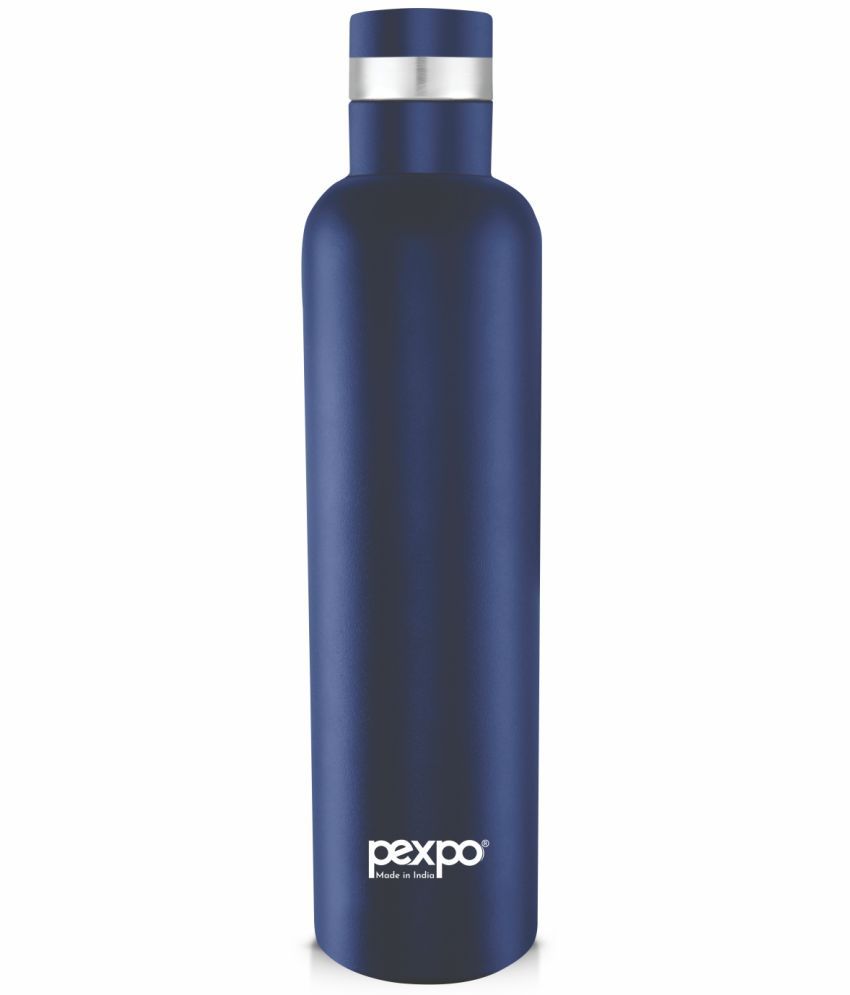     			Pexpo 750ml 24 Hrs Hot and Cold ISI Certified Flask, Oreo Vacuum insulated Bottle (Pack of 1, Blue)