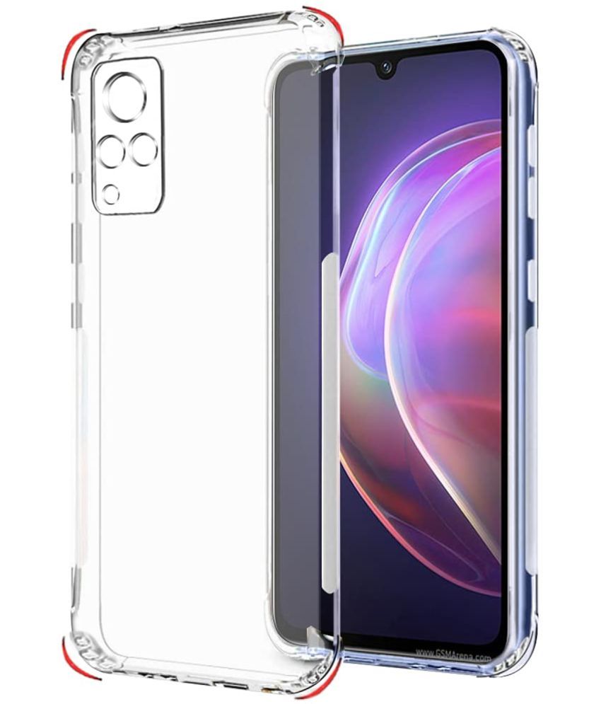     			ZAMN - Transparent Silicon Silicon Soft cases Compatible For Vivo V21 5G ( Pack of 1 )