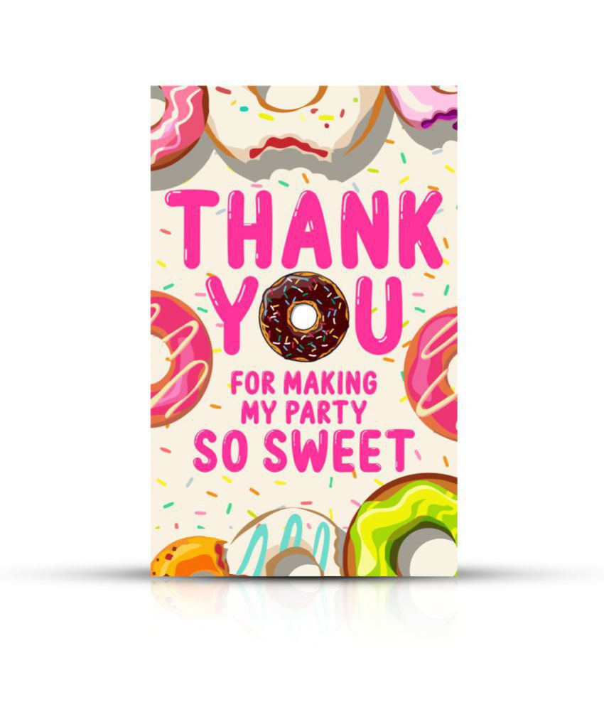     			Zyozi Donut Theme Thank You for Making Party So Sweet Tags for Birthday,Donut Thank You Label Tags for Birthday, Bridal Shower, Wedding, Baby Shower, Thanksgiving Favor (Pack of 40)