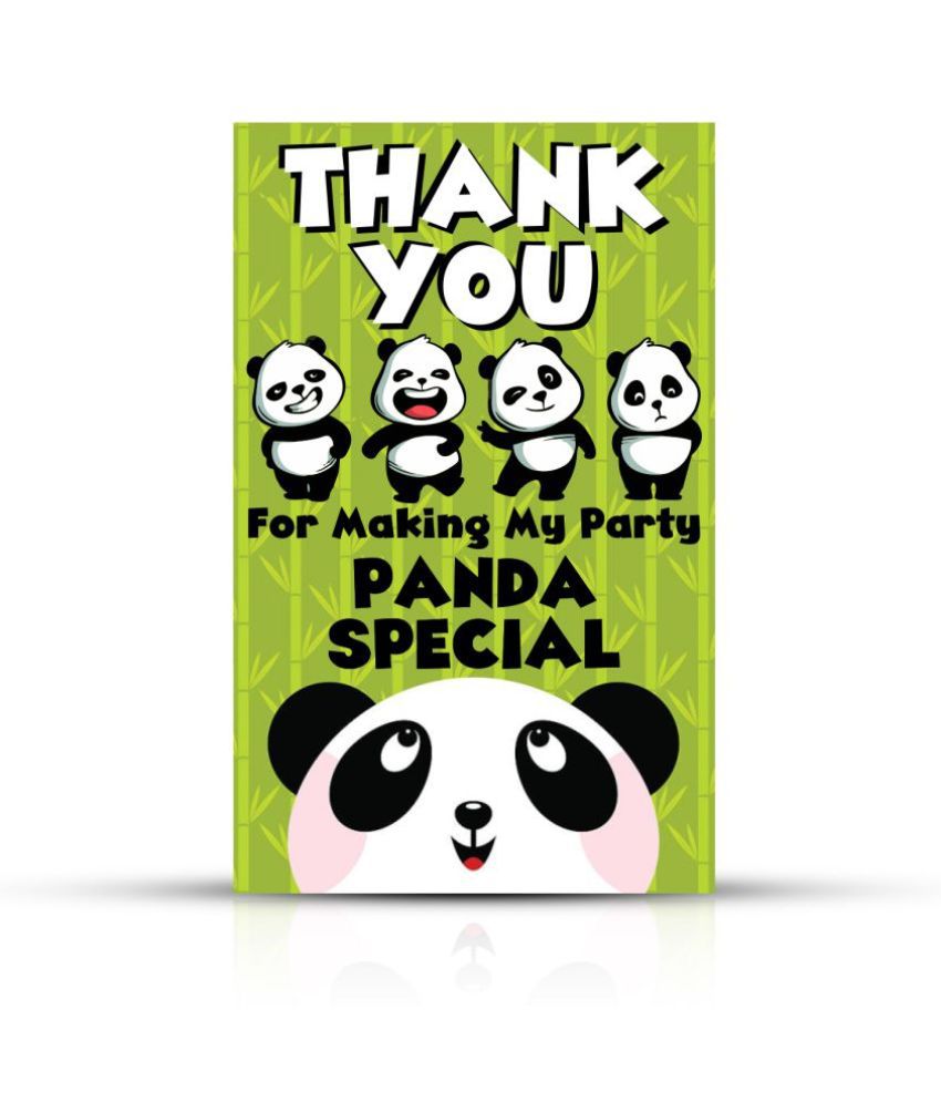     			Zyozi Panda Theme Thank You for Making Party Panda Special Tags for Birthday,Panda Thank You Label Tags for Birthday, Bridal Shower, Wedding, Baby Shower, Thanksgiving Favor (Pack of 30)