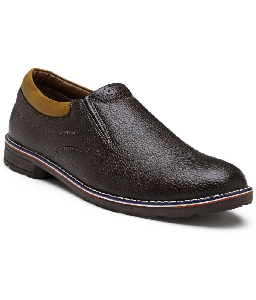     			Action - Brown Men's Slip-on Shoes