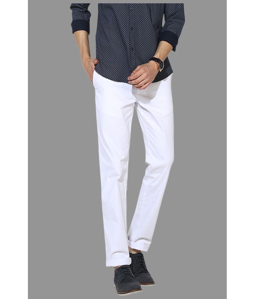     			HALOGEN White Regular Chinos ( Pack of 1 )