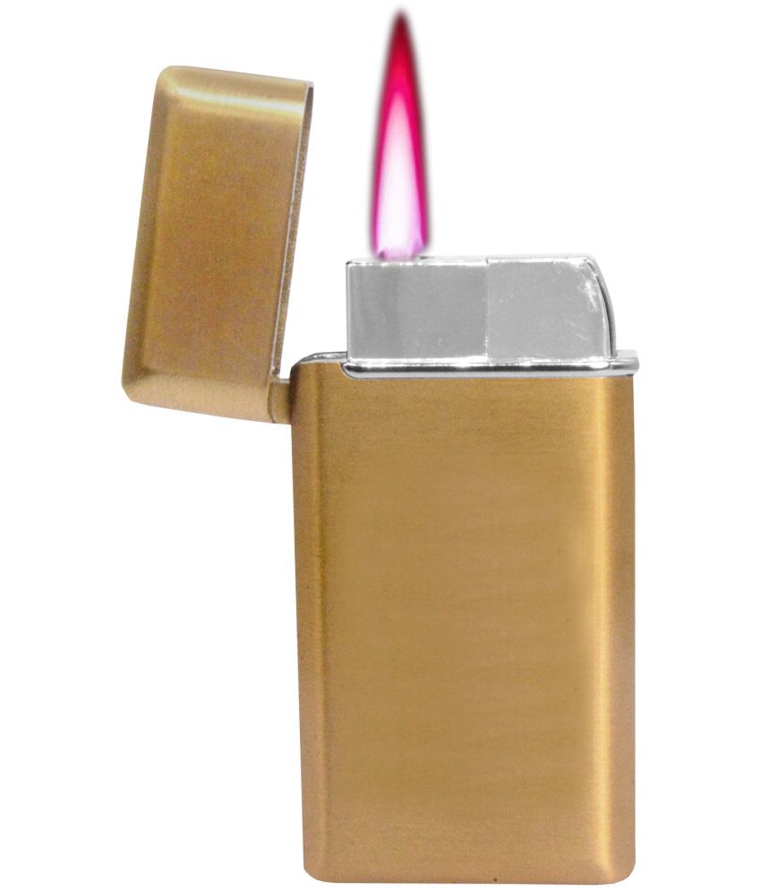     			JMALL - Gold Aluminium Cigarette Lighter ( Pack of 1 )