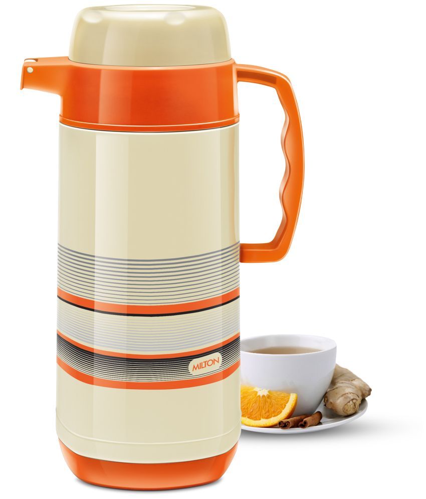     			Milton Regal Tuff Inner Stainless Steel Jug, 1.5 Litre, 1 Piece, Orange | BPA Free | Hot and Cold | Easy to Carry | Leak Proof | Tea | Coffee | Water | Hot Beverages