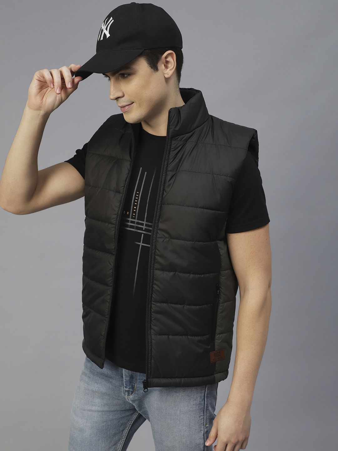     			Rigo - Black Polyester Regular Fit Men's Quilted & Bomber Jacket ( Pack of 1 )