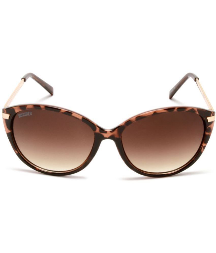     			Roadies - Brown Oval Sunglasses ( Pack of 1 )