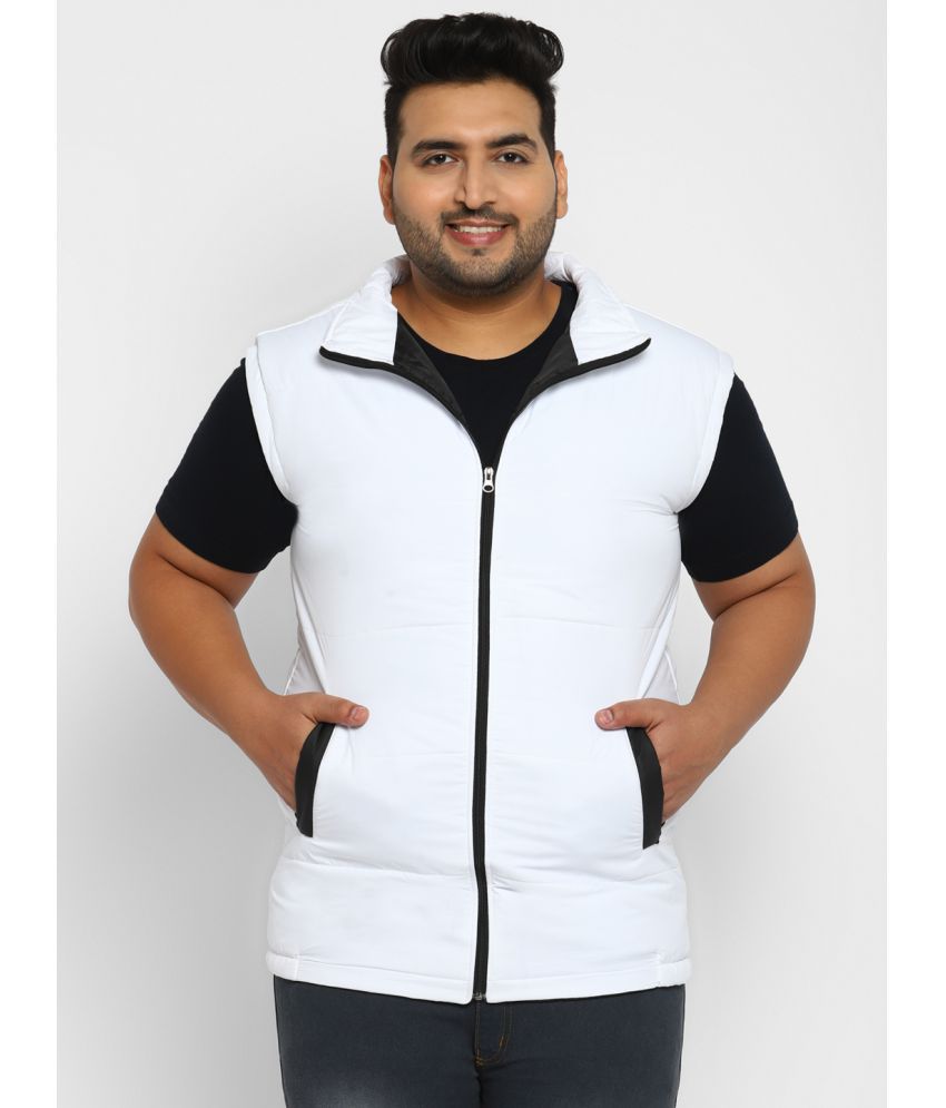     			Urbano Plus - White Nylon Regular Fit Men's Puffer Jacket ( Pack of 1 )
