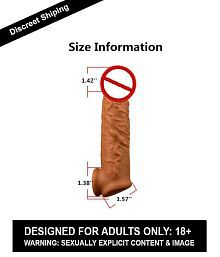 KING SIZE 8.5 Inch Soft Silicone Penis Extender Dragons Reusable Condom Washable Condom Silicone Condom