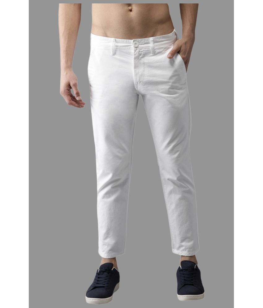     			HALOGEN White Regular Chinos ( Pack of 1 )