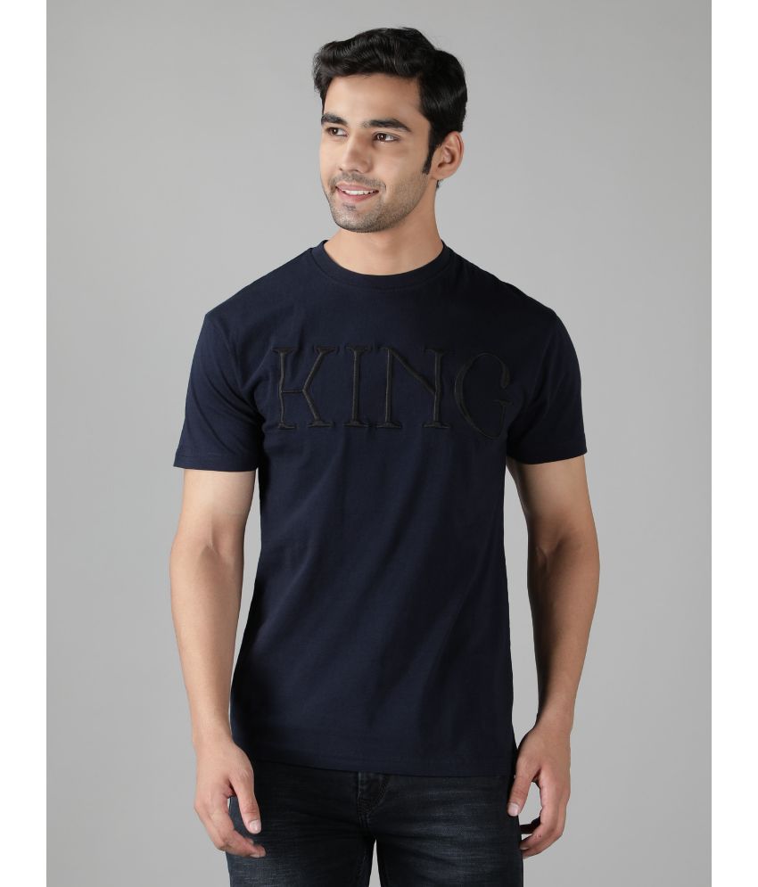     			NUEVOSPORTA - Navy Blue Polyester Regular Fit Men's T-Shirt ( Pack of 1 )