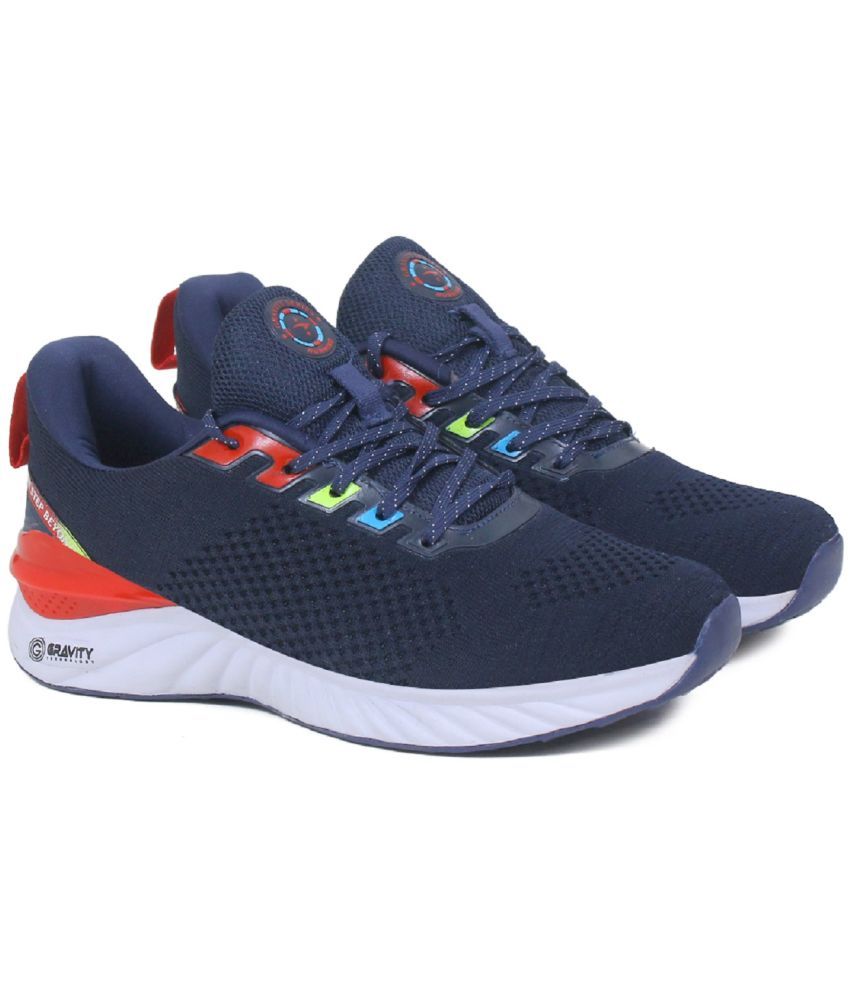     			ASIAN - GRAVITY-01 Navy Men's Sports Running Shoes