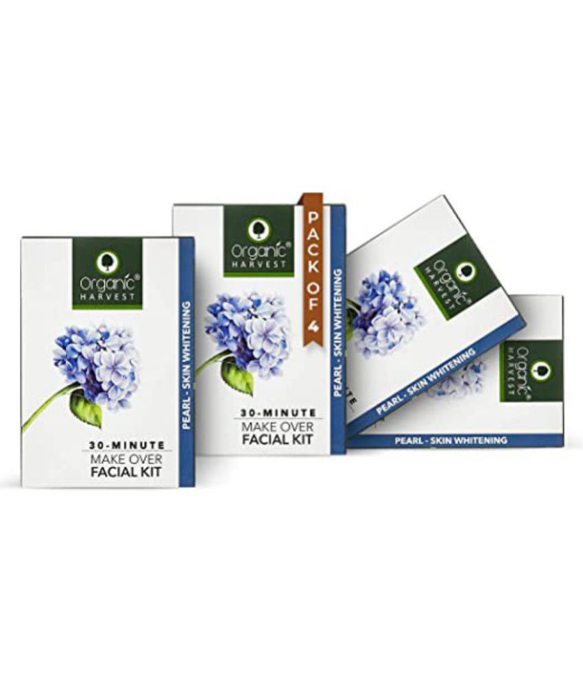     			Organic Harvest - Skin Brightening Facial Kit For All Skin Type ( Pack of 4 )