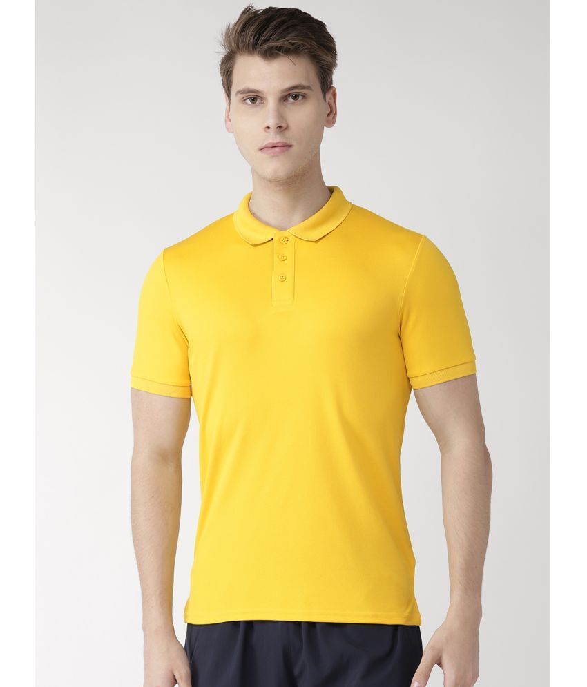     			Alcis - Yellow Polyester Regular Fit Men's Sports Polo T-Shirt ( Pack of 1 )