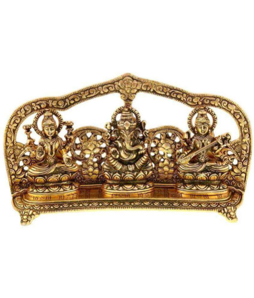     			DvR ClicK - Brass Lakshmi Ganesha Saraswati 15 cm Idol