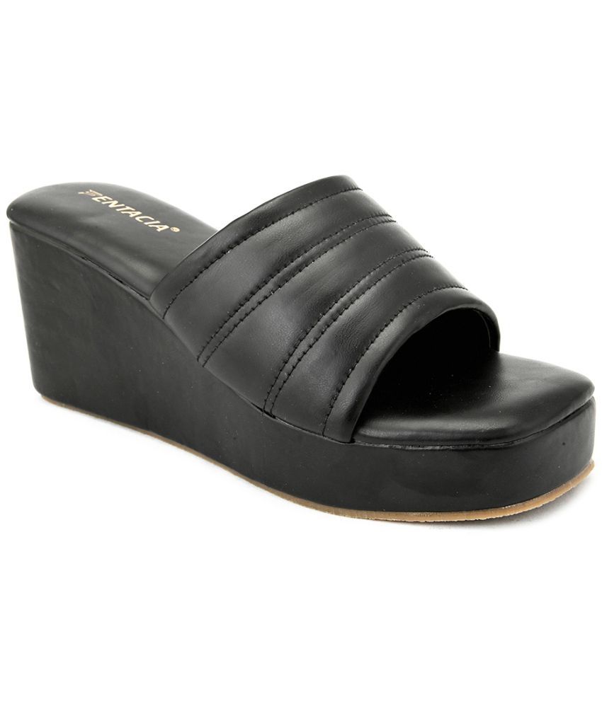     			Fentacia - Black Women's Slip On Heels