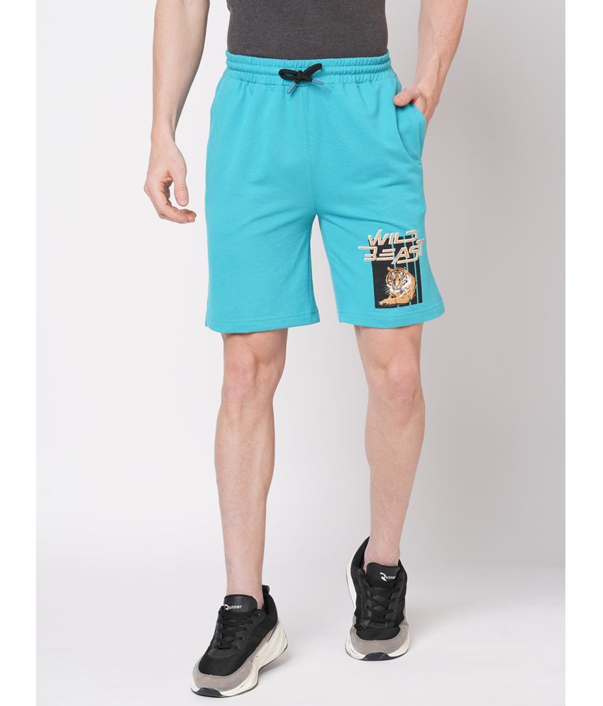     			Fitz - Blue Cotton Men's Shorts ( Pack of 1 )