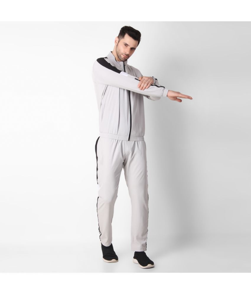     			Forbro - Light Grey Polyester Regular Fit Men's Tracksuit ( Pack of 1 )
