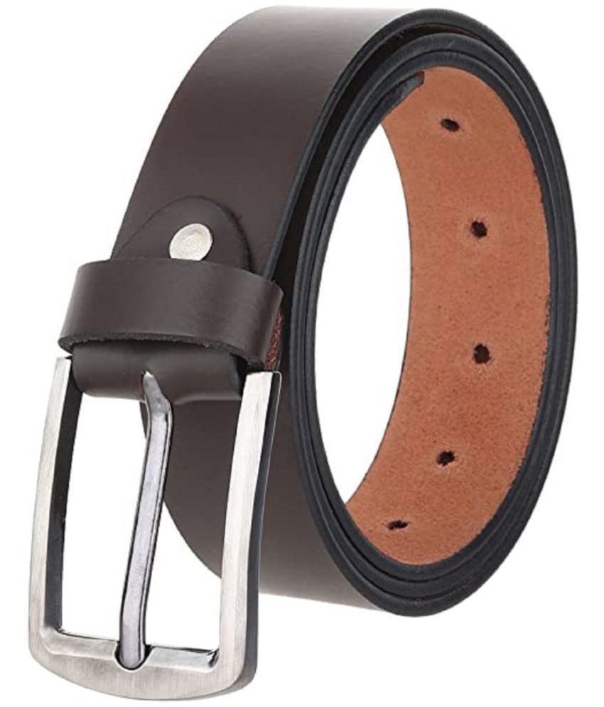     			Kingluster - Brown 100% Leather Men's Formal Belt ( Pack of 1 )