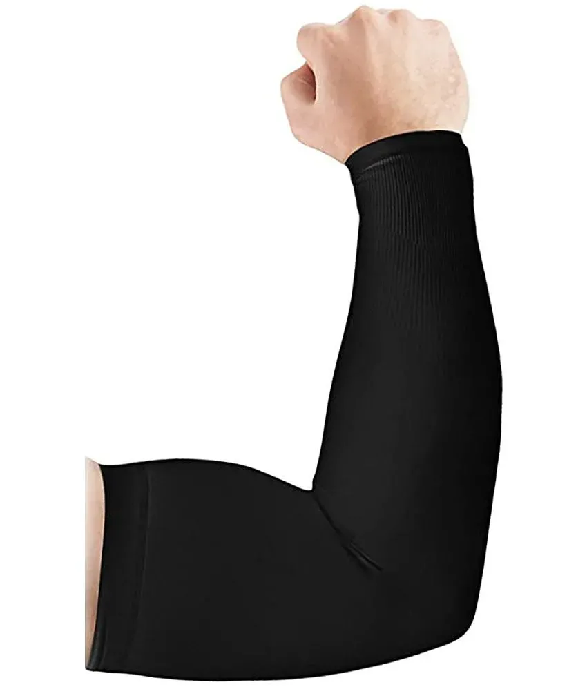 GrandPitstop COOLFIT Arm Sleeves for Athletic Arm Sleeves Perfect for  Cricket, Bike Riding, Cycling Lymphedema, Basketball, Baseball, Running &  Outdoor Activities (Sold as a Pair) (Black)