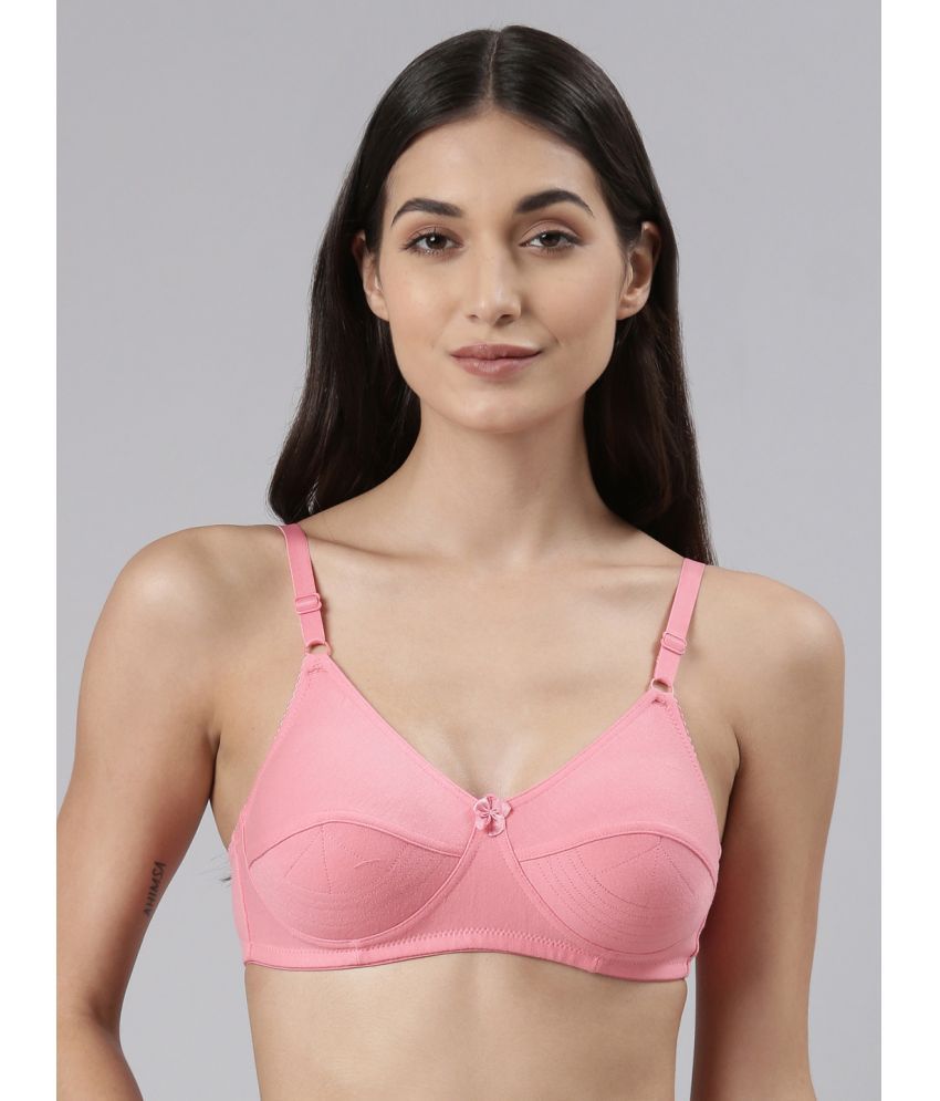     			Dollar Missy - Pink Cotton Non Padded Women's Everyday Bra ( Pack of 1 )